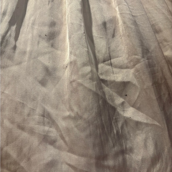 Joan Vass dusty pink Blouse Relaxed Ruched Mandarin Collar - Picture 3 of 4